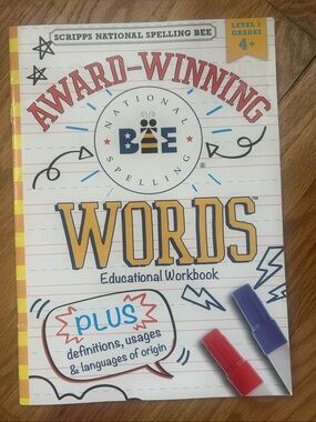 National spelling bee words workbook not used